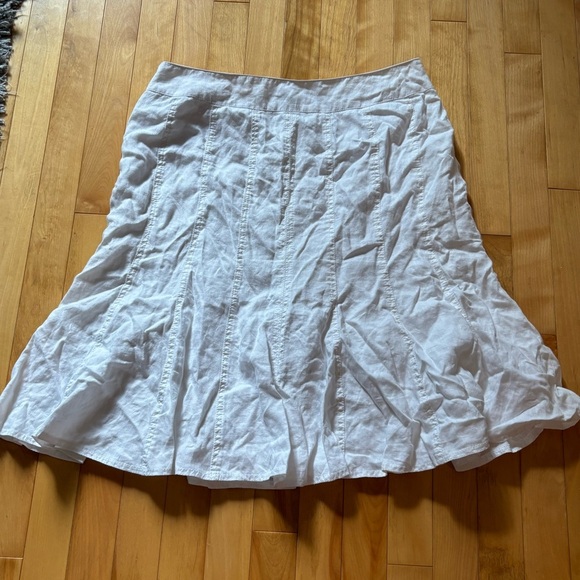 y2k Elegant White Women's Midi Skirt - Picture 5 of 5